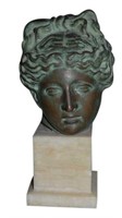 Hellenistic Style Bronze - Woman's Head