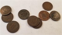 (9) 1887 Indian Head Cents **