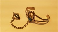 Bracelet hand chain with ring