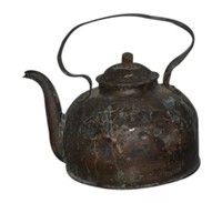 Antique Spanish Colonial Style Copper Tea Kettle
