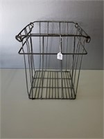 Vintage Wire Basket 11.5" x 12" x 15"