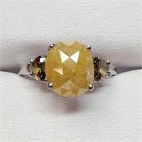 Certified PT950 Colored Diamond(2.67ct) Ring
