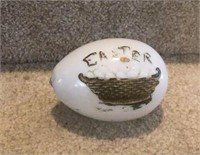 Vintage glass Easter egg