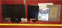 Cameras, bible , sheet music, image memory card