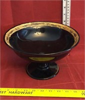 Black Fenton Burmese bowl