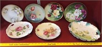Assortment of Hand-painted  Plates