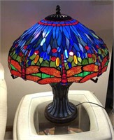 "Dragonflies" Tiffany-style lamp