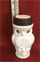 Rare Flaccus mustard jar owl