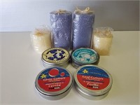 (4) Princess House Bees Wax Candles & (4) Cookie