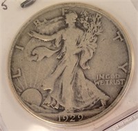 1929-S Walking Liberty 1/2 Dollar, Higher Grade