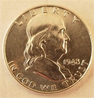 1948-D Franklin 1/2 Dollar, Higher Grade
