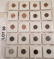 (20) Lincoln Cents