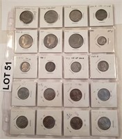 (20) Assorted Coins