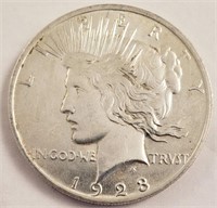 1923 Peace Silver Dollar, Higher Grade