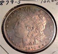 1879-S Morgan Silver Dollar, Nicely Toned
