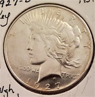 1927-D Peace Silver Dollar