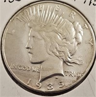 1935-S Peace Silver Dollar