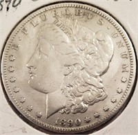 1890-CC Morgan Silver Dollar