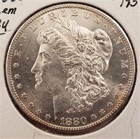 1880-S Morgan Silver Dollar, Higher Grade