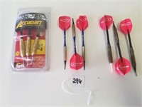 (9) Darts, including a pack of new Accudart