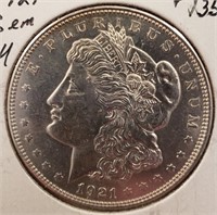 1921 Morgan Silver Dollar, Higher Grade