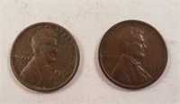(2) Lincoln Wheat Pennies **