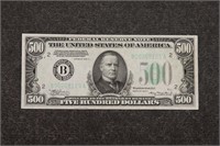 $500 DOLLAR BILL - 1934