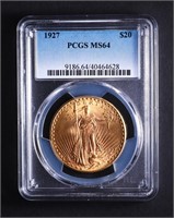 $20 GOLD 1927 PCGS (MS64)