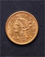 $2.50 GOLD 1878-S