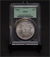 1900-O MORGAN SILVER DOLLAR $1 - PCGS (MS64)