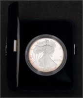2004 SILVER EAGLE IN BOX - SOME TONING