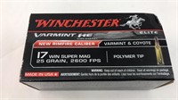 Winchester 17 WSM 25gr Poly Tip