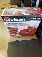 Easy clean surface cleaner attachment