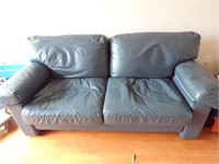 Leather loveseat