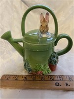 PORCELAIN EASTER MUSICAL WATERING CAN