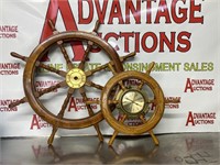 Lot of two ship wheels