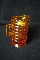 Amber Vaseline Small Pitcher