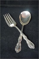 William and Rogers Fork and Spoon Set Extra Plated