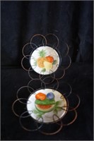 Set of Two Ornamental Plates that Hang on Wall