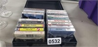 CASSETTE TAPES COUNTRY WITH CASE