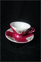 Hand Painted Cup and Saucer