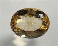 Certified 10.60 Cts Natural Citrine