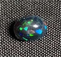 Certified 3.80 Cts Natural Black Opal
