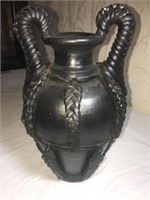 Wood and Pottery Urn