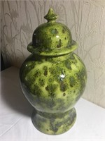 13" Tall Ceramic Urn with Lid