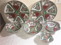 Lot of Oriental Platters and Bowls