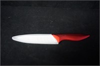 Red Handle White Blade Kitchen Knife