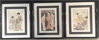 Set of Three Oriental Pictures Artwork