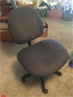 Gray Fabric Computer Desk Chair