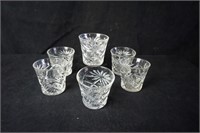 Set of 8 Depression Glass Highball Glasses